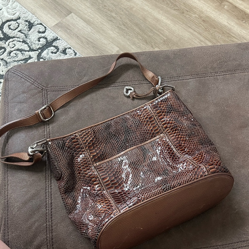 Brighton Snakeskin Pattern Shoulder Bag
